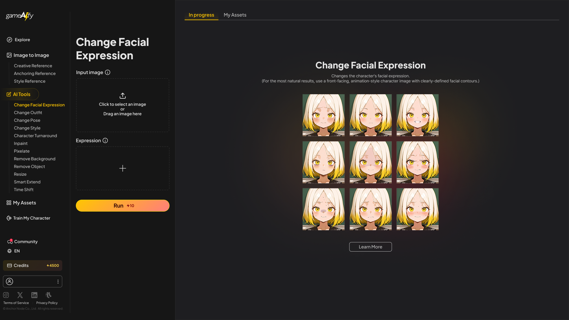 Change Facial Expression